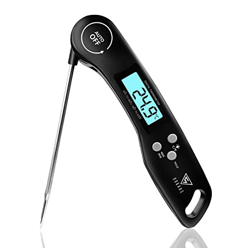 DOQAUS Digital Meat Thermometer 3s Instant Read Foldable Probe Grill Thermometer