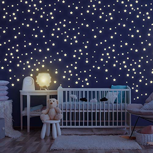Homery 400 Glow in the Dark Stars Self-Adhesive Wall Decals for Kids Room