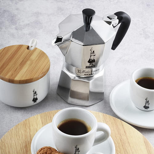 Bialetti Moka Express 6-Cup Stovetop Espresso Maker Silver 270ml