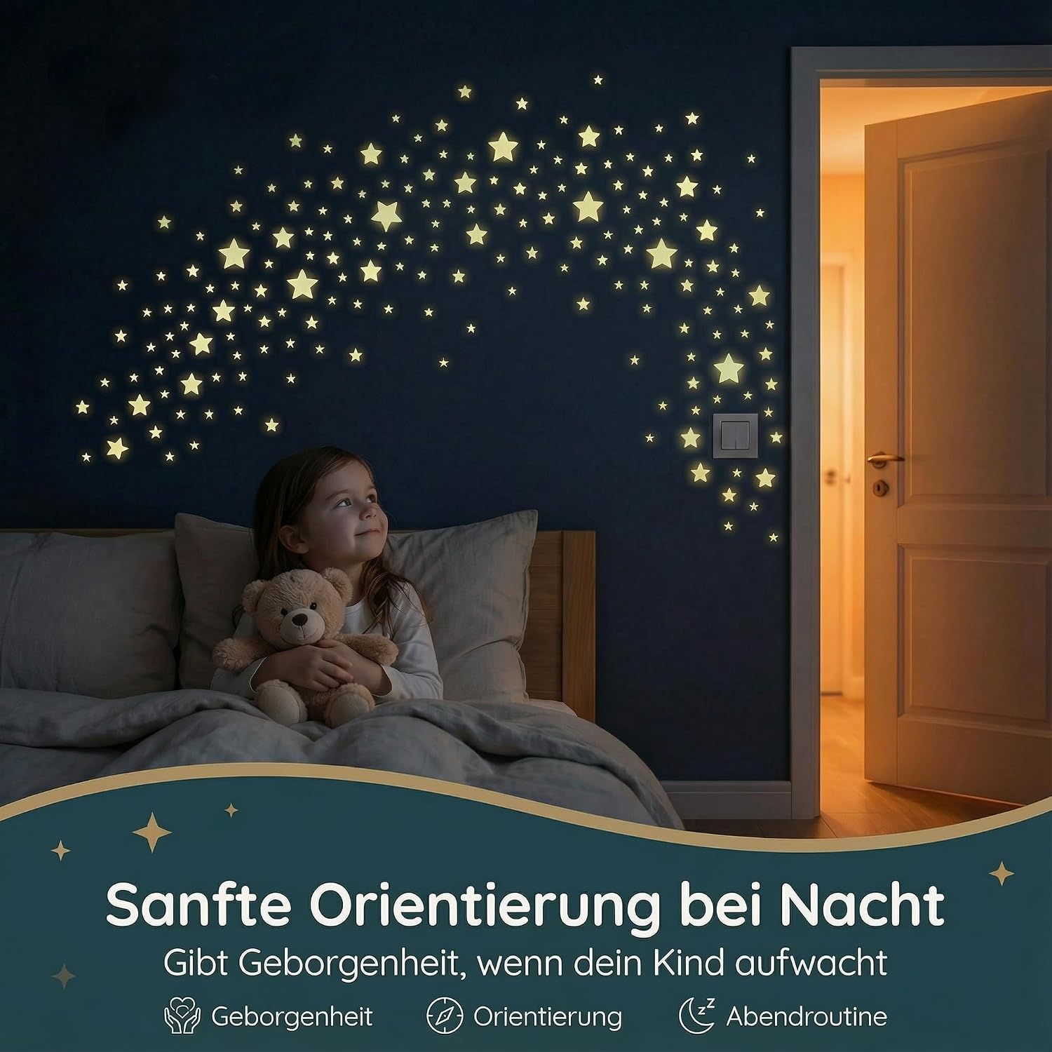 Homery 400 Glow in the Dark Stars Self-Adhesive Wall Decals for Kids Room