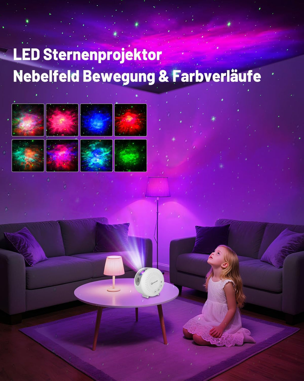 MYSTILUCK Starry Sky Projector LED Galaxy Night Light with Remote Timer