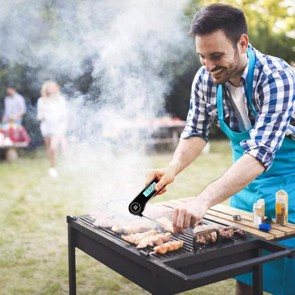 DOQAUS Digital Meat Thermometer 3s Instant Read Foldable Probe Grill Thermometer